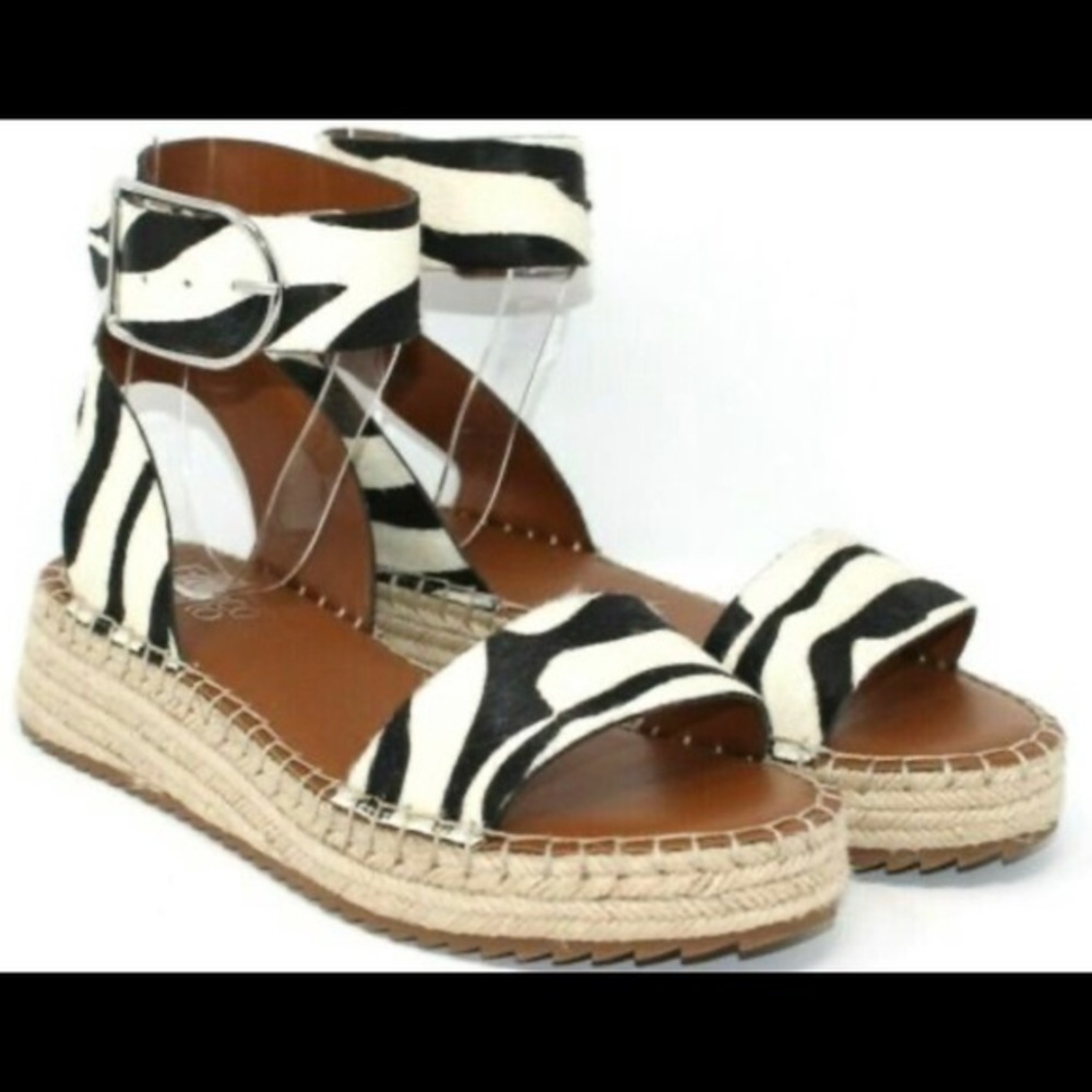 Franco Sarto Marona Zebra Espadrille Wedge Sandal